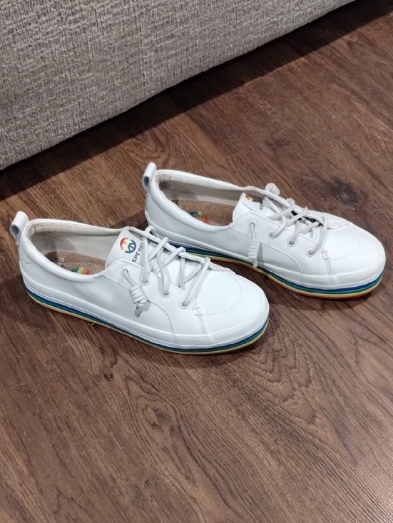 Sperry Shoes - Sperry Pride Boat Shoes with Rainbow-Striped Sole.  (26)